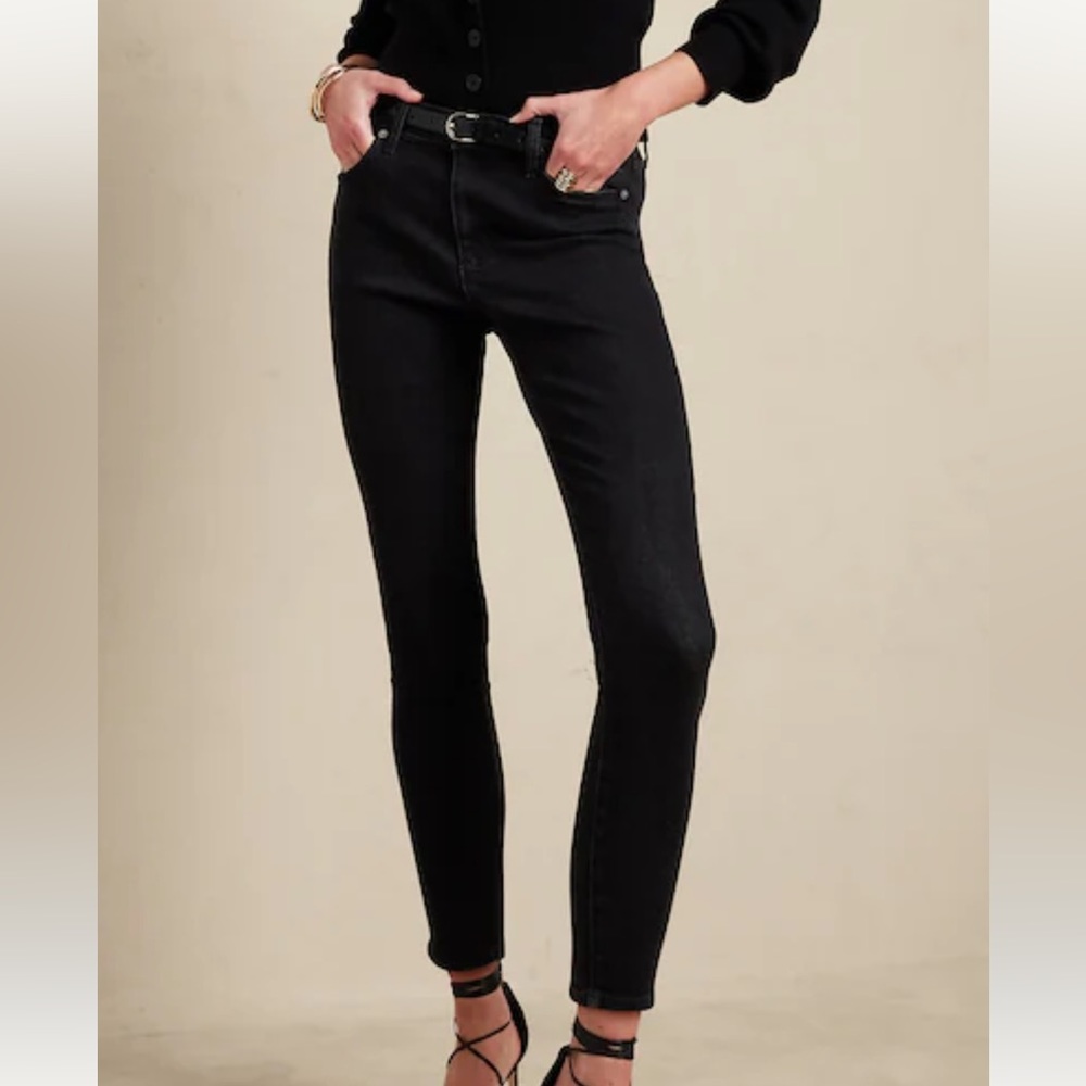 Banana Republic Mid-Rise Skinny Fade-Resistant Ankle Jean